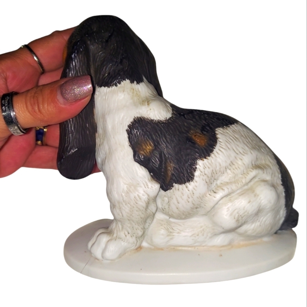 Vintage Homco 1983 Bassett Hound Porcelain Figurine - Picture 3 of 5